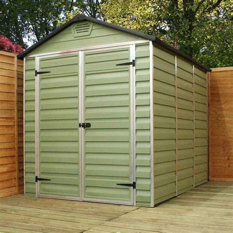 ShedsWarehouse.com | OXFORD PLASTIC SHEDS | INSTALLED 8ft x 6ft Plastic Apex Shed (2.39m x 1.88m ...