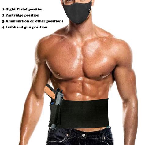 Tactical Belly Band Concealed Carry Pistol Waist Hidden Gun Belt ...