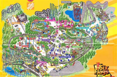 Six Flags Over Georgia Park Map ~ CINEMERGENTE