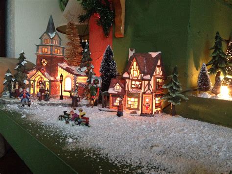 Christmas Village | Christmas village, Painting, Christmas