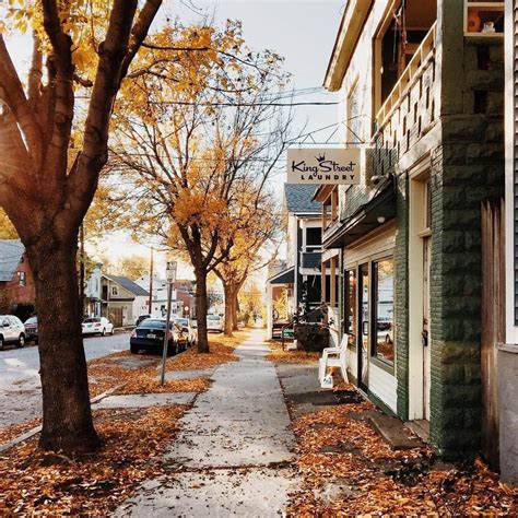 Historic streets in tiny towns in Fall | Beautiful places, Autumn inspiration, Places