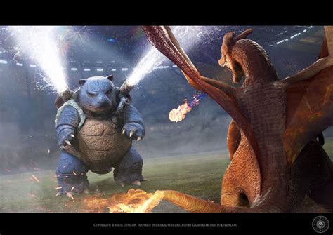 Blastoise vs Charizard by JoshuaDunlop on DeviantArt