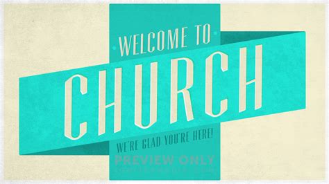 Illustrated Banner - Welcome To Church - Title Graphics | Igniter Media