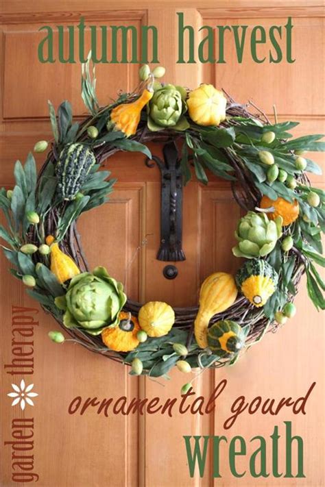 Fall Gourd Wreath - Garden Therapy