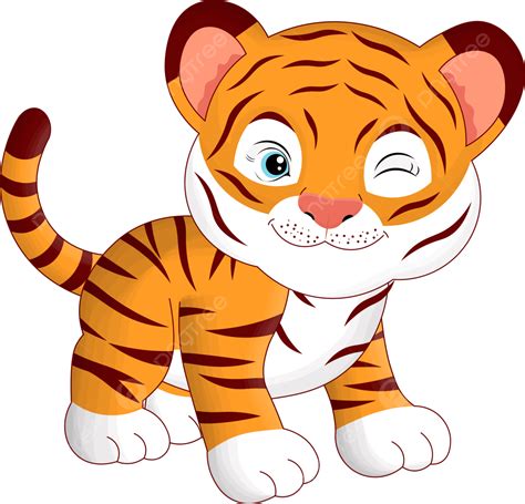 Tiger Cute, Tiger Small, Tiger Beautiful, Cute Tiger PNG and Vector ...