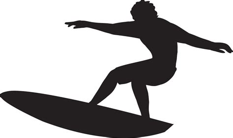 Vector Surfer Silhouette Royalty-Free Stock Image - Storyblocks