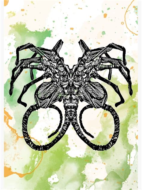 "Alien Face Hugger" Art Print by Gabaline | Redbubble