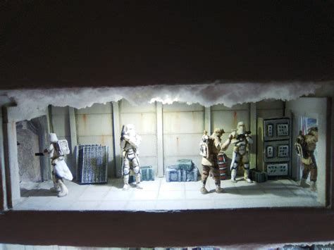 Dyi Star Wars Diorama Hoth : Wool for the cloud layer which i think did ...