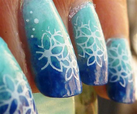 NailArt and Things: Blue Sponging Nail Art