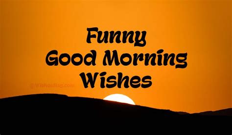 Funny Good Morning Wishes, Messages & Quotes - WishesMsg