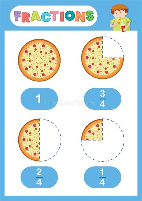 Pizza Fractions Stock Illustrations – 7 Pizza Fractions Stock ...