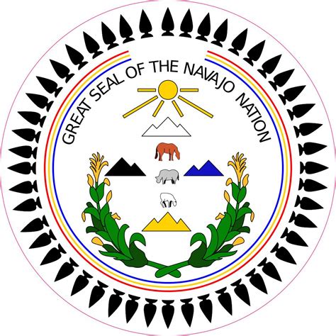 5in x 5in Great Seal of the Navajo Nation Sticker Vinyl Decals Stickers