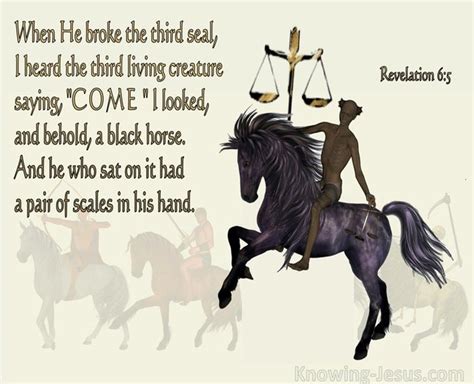 The black horse of famine – Revelation 6:5-6 – Millersburg Baptist Church