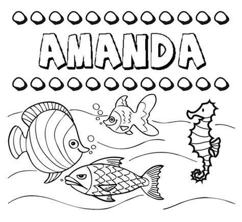 Amanda Name Pages Coloring Pages