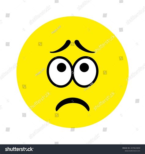 Sad Confused Face Emoji Icon Vector Stock Vector (Royalty Free) 2079619690 | Shutterstock