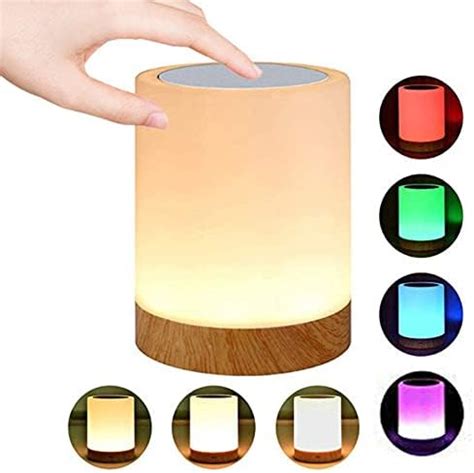 RAGZAN Touch Control Beside Lamp with Bluetooth Speaker-Colors Outdoor Table Lamp with Smart ...
