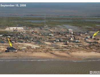 USGS Photos, Bolivar Peninsula, Before & After IKE