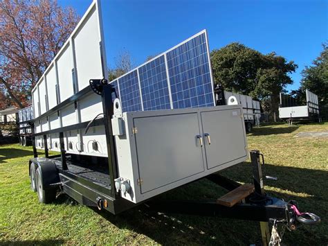 2015 (UNUSED) MOBILE SOLAR POWER GENERATOR TRAILER, DUAL 5,200 LB AXLES ...