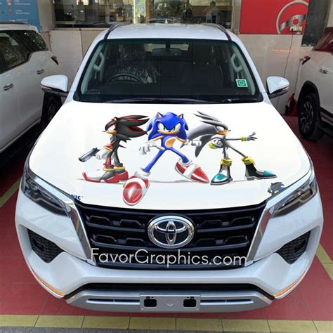 Sonic The Hedgehog Itasha Car Vinyl Hood Wrap Decal Sticker – Favor ...