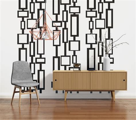 Mid Century Modern Decor Modern Wall Decals Mid Century - Etsy