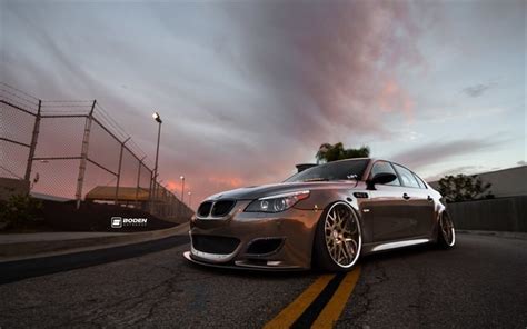 Download wallpapers BMW M5, low rider, tuning, e60, stance, supercars ...