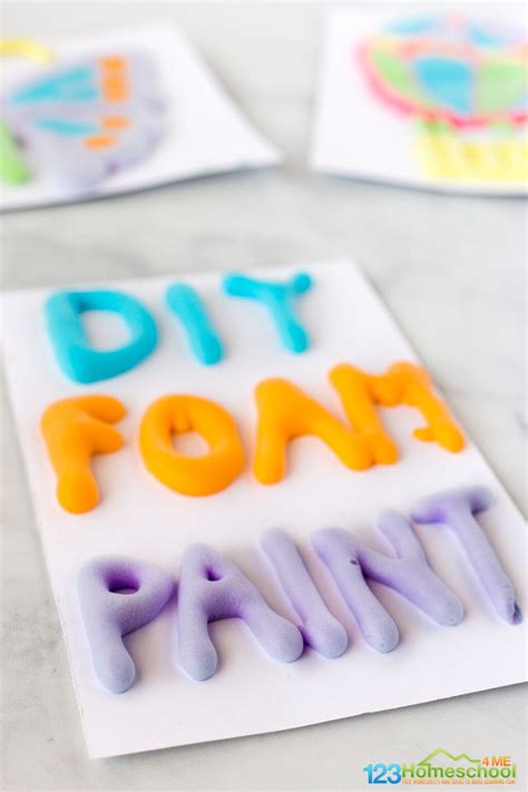 DIY Foam Paint Recipe - 3D Artwork with Puffy Paint