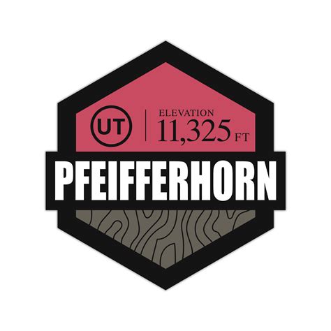 Sticker: Pfeifferhorn Summit - Tred Cred