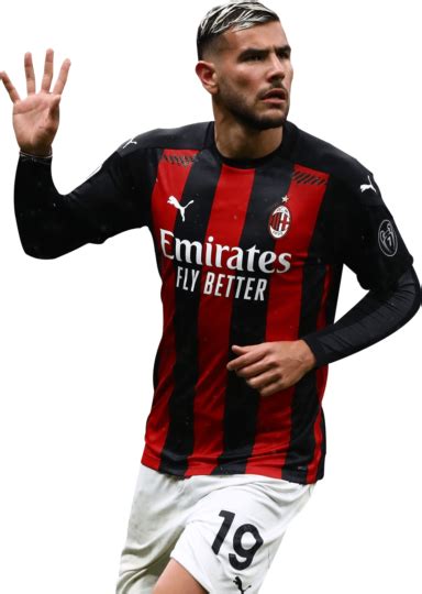 Theo Hernandez Milan football render - FootyRenders