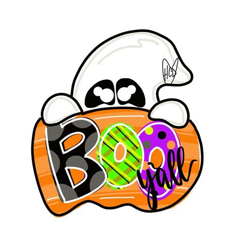 TEMPLATE : BOO Ghost Halloween Door Hanger - Etsy