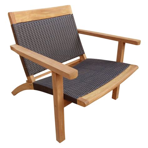 Chic Teak Barcelona Patio Lounge Chair - Walmart.com - Walmart.com