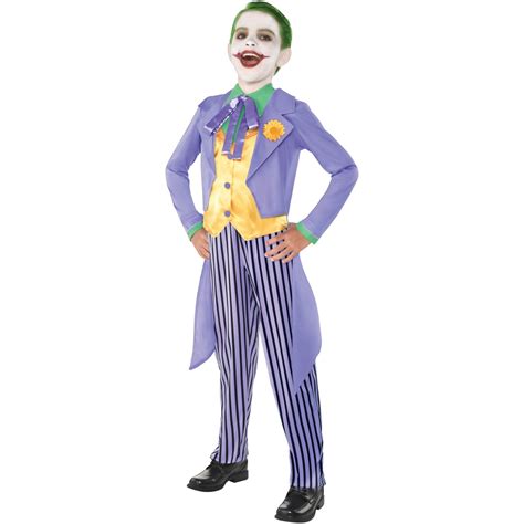Costume DC Batman Joker, enfants, tenue bleue avec veste et pantalon ...