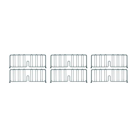 Metro Super Erecta Shelf Dividers 610 x 203mm (Pack of 4) - DS409 - Nisbets