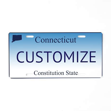 Connecticut Custom Aluminum License Plate by stargazerdesign