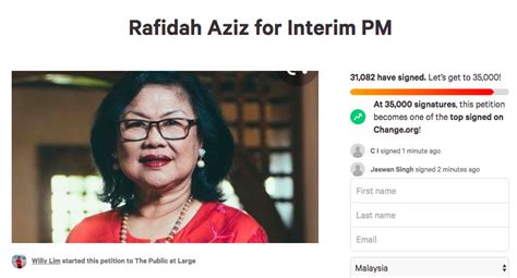 Rafidah Aziz For PM & Azmin Ali To Step Down: Petitions Make Waves Online