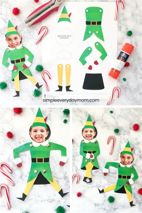 Free Printable Buddy The Elf Craft For Kids | Elf crafts, Xmas crafts ...