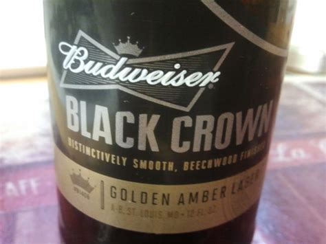 Budweiser Black Crown Golden Amber Lager - Metasip