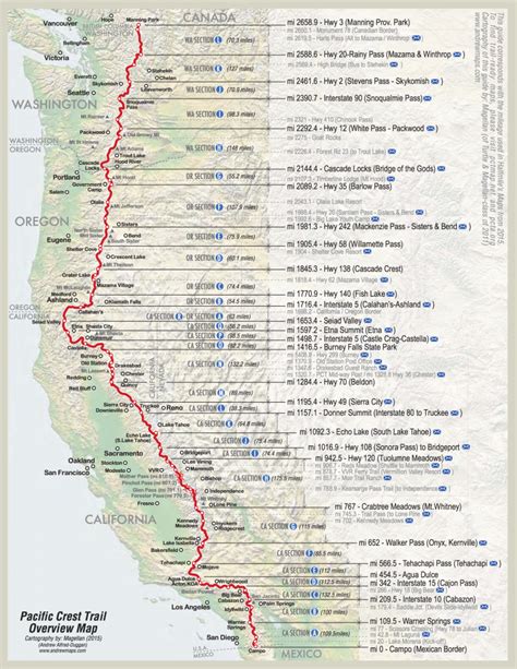 Detailed PCT Maps | Derek & Caitlin's 2015 Pacific Crest Trail Hike ...