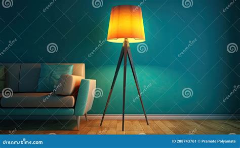 Floor Lamp in Living Room. Idea for Interior Design Stock Image - Image of decoration, living ...