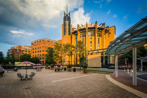 Buildings and Open Space at Johnson & Wales University, in Charlotte, North Carolina. Editorial ...