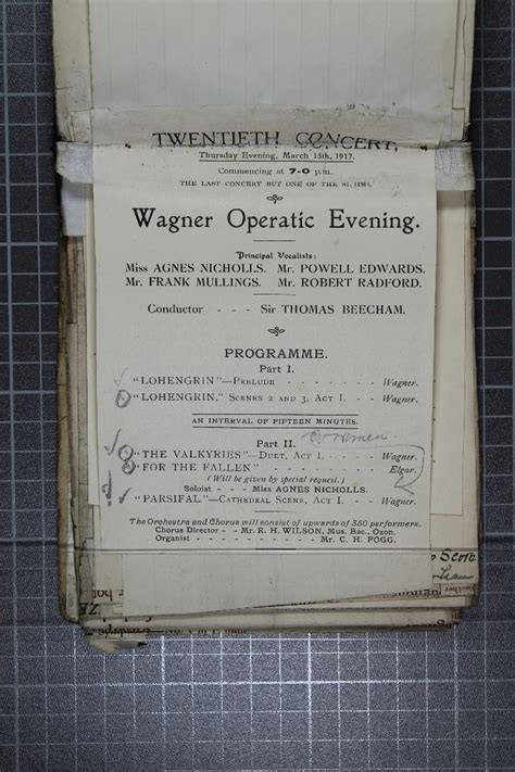 The Hallé, Document - 15th March 1917 - Manchester Digital Music Archive