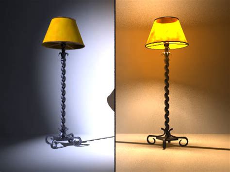 Modèles 3D gratuits - Lampe de salon (POV-Ray)