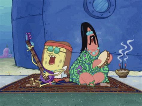 Spongebob Hippie GIF - Spongebob Hippie Sing - Descubre y comparte GIF