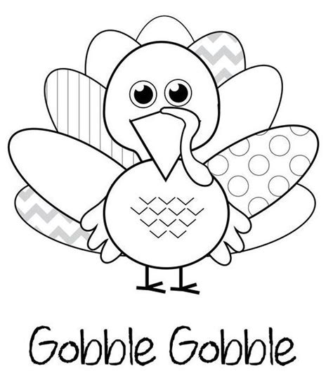 Coloring Pages For Kids Printable Thanksgiving