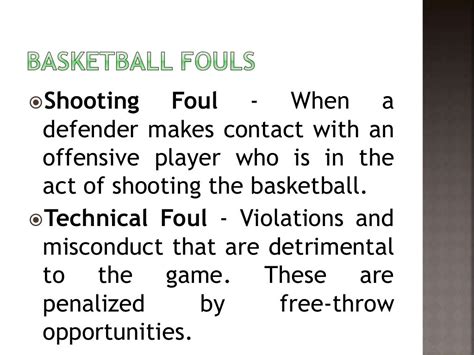 Violations and fouls in basketball