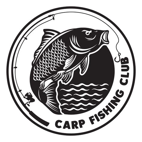 Carp fishing logo, perfect for fish supplier company and brand product logo and t shirt design ...