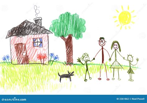 Stick Figure Family Royalty-Free Stock Image | CartoonDealer.com #2361862