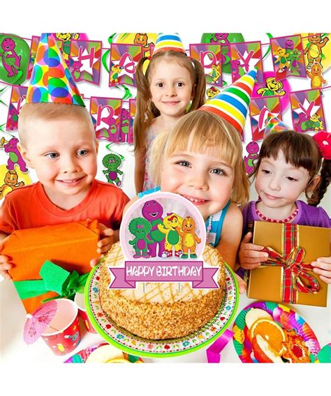 Barney and Friends Birthday Party Decoration Include Barney Birthday ...