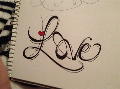 Tattoo drawing of "LOVE" | Love | Pinterest | Tattoo, Drawings and Drawing ideas