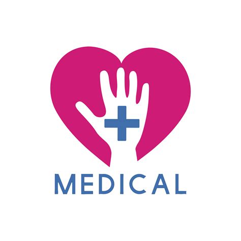 Vector de logotipo de servicio de atención médica azul y rosa - Descargar Vectores Gratis ...