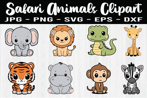 Baby Zoo Animal Clipart